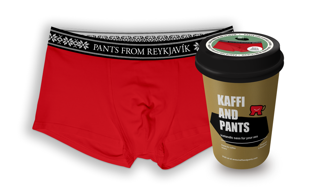 PANTS FROM REYKJAVIK - Organic cotton boxer briefs (red)