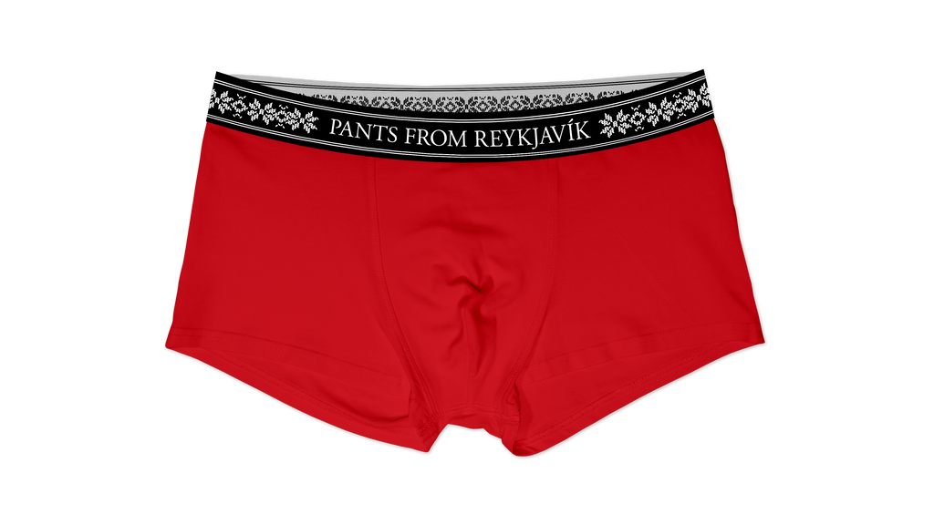 PANTS FROM REYKJAVIK - Organic cotton boxer briefs (red)