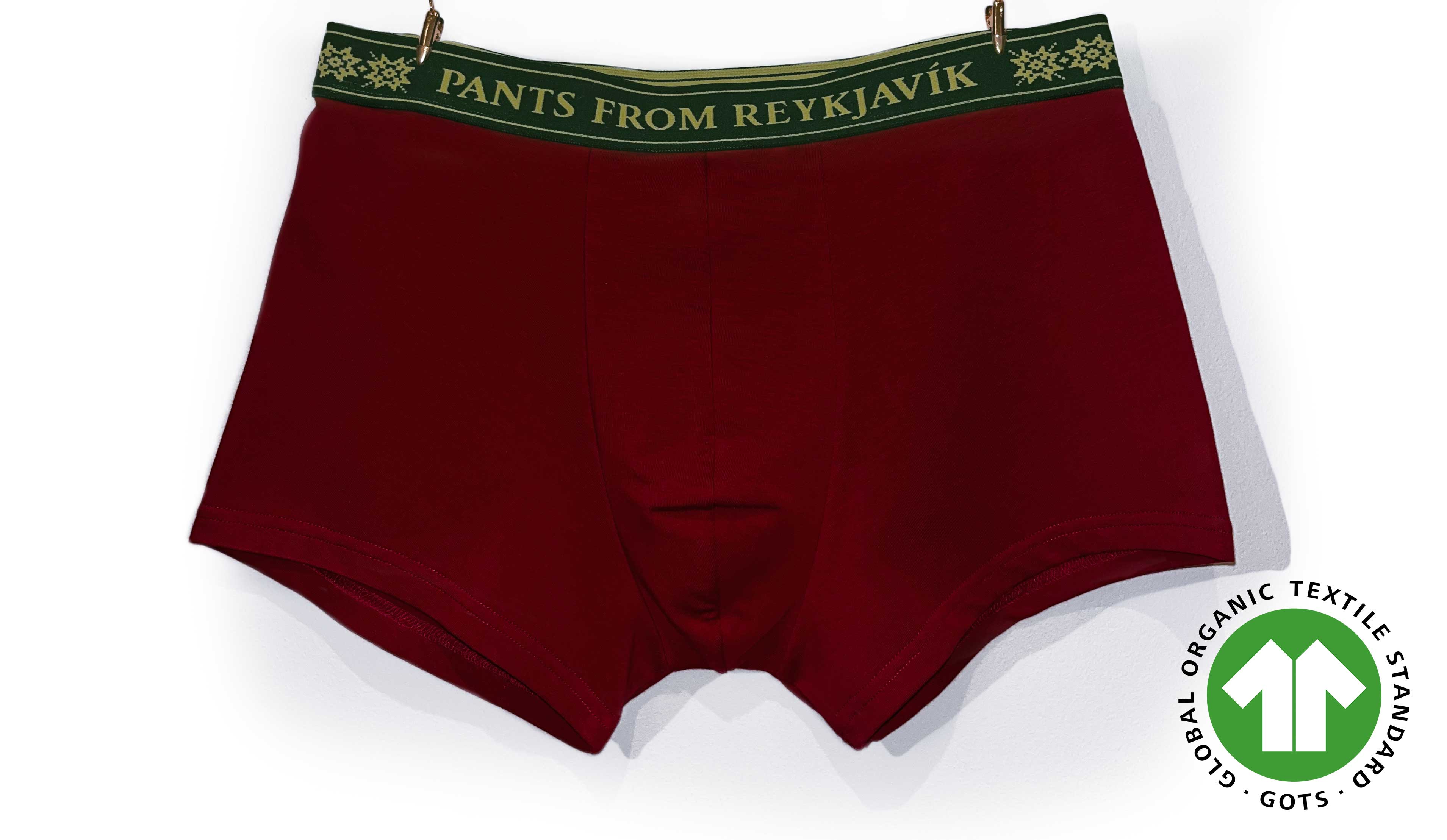 PANTS FROM REYKJAVIK - Organic cotton boxer trunks (cadmium red)
